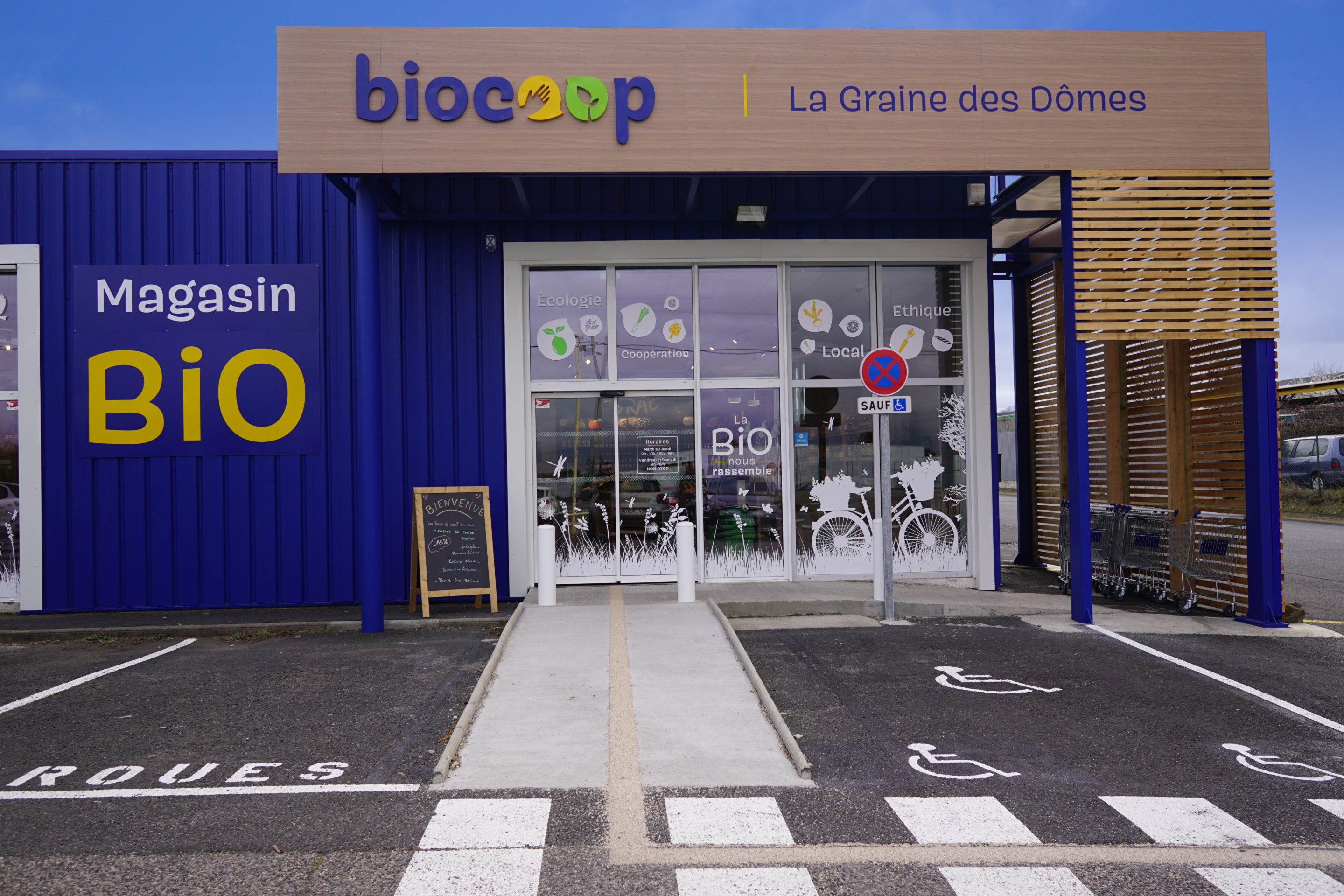 Aménagement espace de vente Biocoop - Lempdes (63)